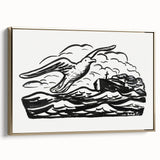 Expressionist Art - Seagull and Steamship at Sea by Leo Gestel