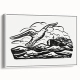 Expressionist Art - Seagull and Steamship at Sea by Leo Gestel