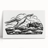 Expressionist Art - Seagull and Steamship at Sea by Leo Gestel