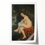 Impressionist Nude Wall Art - La Nymphe Surprise by Manet, Elegant Print