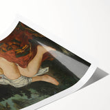 Impressionist Nude Wall Art - La Nymphe Surprise by Manet, Elegant Print