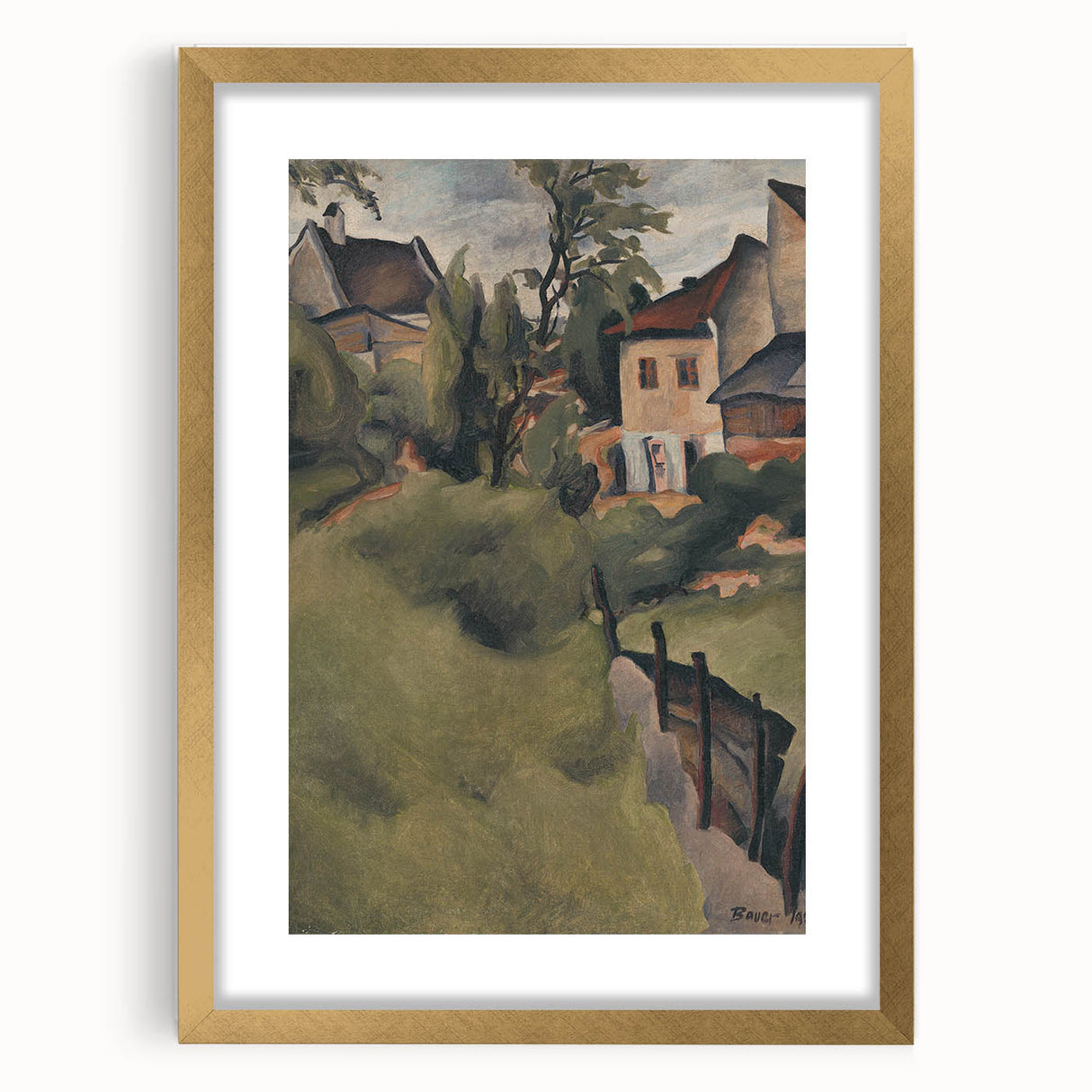 Modern Wall Art - Scenic Contemporary Art Print of Kosice’s Countryside