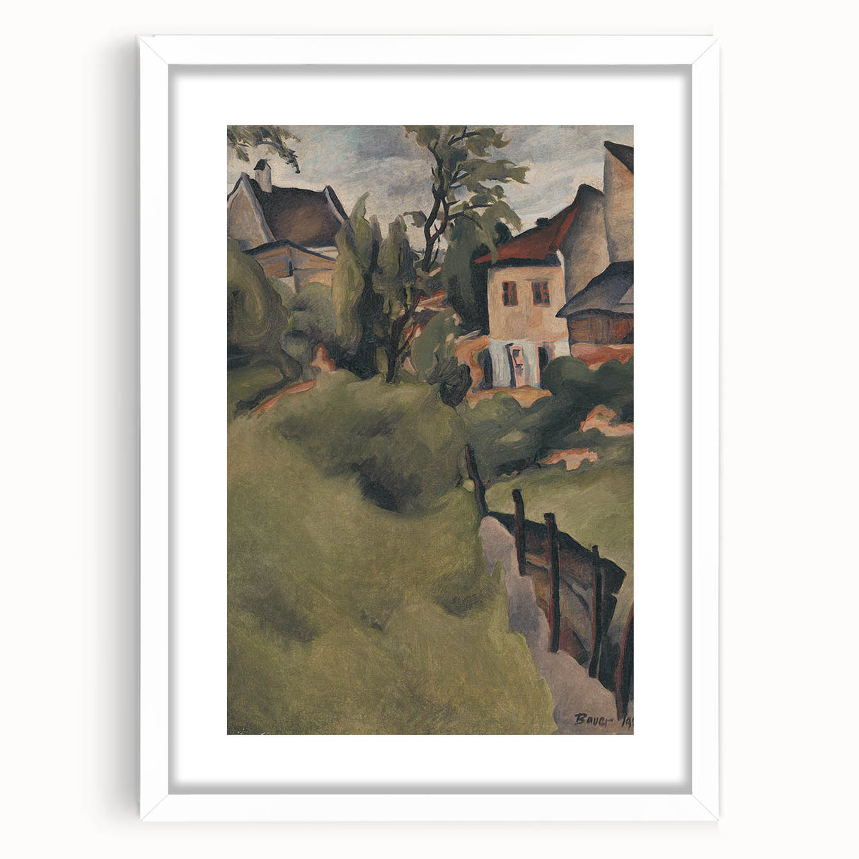 Modern Wall Art - Scenic Contemporary Art Print of Kosice’s Countryside