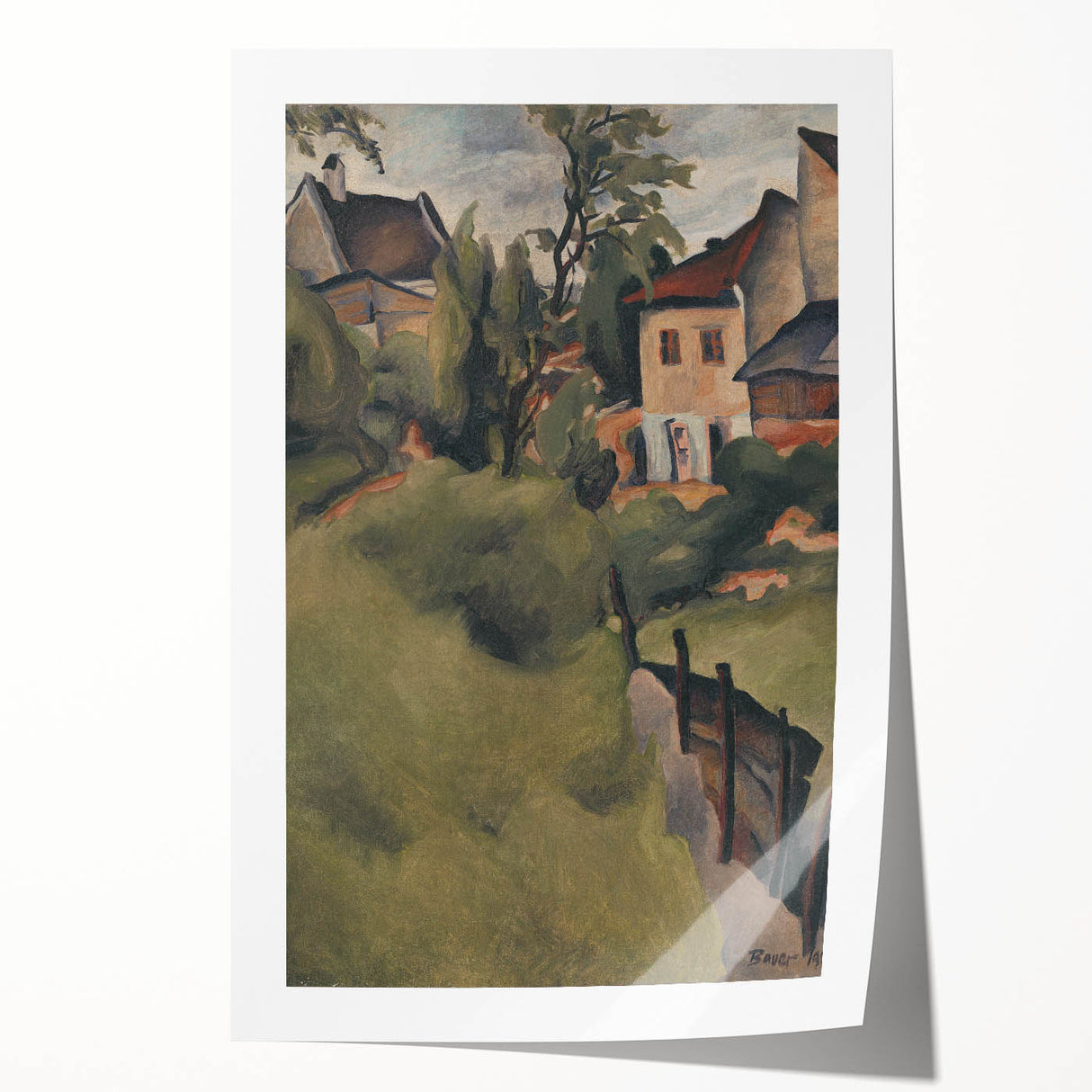 Modern Wall Art - Scenic Contemporary Art Print of Kosice’s Countryside