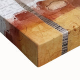 Large art depicting a black and white landscape painting on stretched canvas, ideal for bedroom decor.