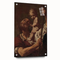 Romanticism Art: Saint Christopher with Christ - Classic Romantic Painting