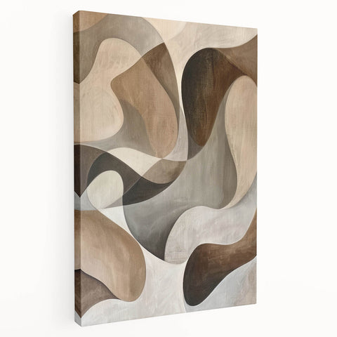 Acrylic Dining Room Artwork - Earthy Abstract Wall Art