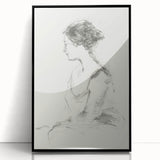 Abstract figurative art piece in a sleek black frame, showcasing vibrant colors and dynamic shapes that evoke emotion, perfect for modern home decor.