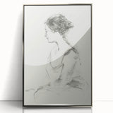 Abstract figurative artwork framed in silver, showcasing vibrant colors and dynamic shapes, ideal for modern decor and artistic expression in living spaces.