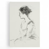 Abstract figurative stretched canvas artwork showcasing vibrant colors and dynamic shapes, perfect for modern home decor. Ideal for enhancing artistic spaces.