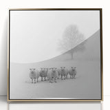 Framed abstract landscape artwork featuring bold gold accents and a contemporary design, ideal for modern home decor. Perfect for enhancing living spaces with a touch of elegance.