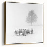 Abstract landscape framed canvas art showcasing a blend of silver and gold hues, featuring flowing shapes and textures that evoke a serene natural setting. Ideal for modern home decor, this piece adds elegance and sophistication to any wall.