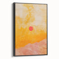 Framed minimalist abstract wall art in black, showcasing a sleek design with clean lines, ideal for modern decor. Perfect for elevating any interior space.