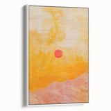 Framed abstract minimalist wall art featuring a white canvas with soft, subtle textures, displayed in a modern setting, ideal for contemporary decor.