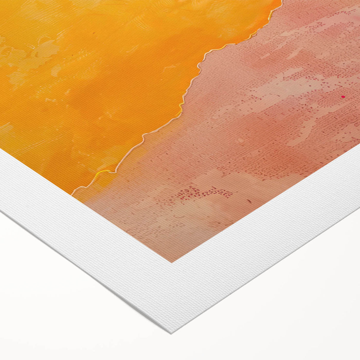Abstract minimalist wall art on rolled canvas, showcasing soft pastel colors and geometric shapes, ideal for modern home decor, packaged securely in a tube.