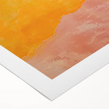 Abstract minimalist wall art on rolled canvas, showcasing soft pastel colors and geometric shapes, ideal for modern home decor, packaged securely in a tube.