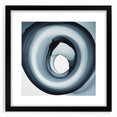 Minimalist Abstract Wall Art – Black & Gray Spiral Modern Canvas