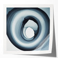 Minimalist Abstract Wall Art – Black & Gray Spiral Modern Canvas