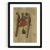 Baroque Hunting Gear: Classic Art Print with Rustic Detail
