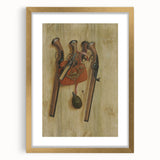 Baroque Hunting Gear: Classic Art Print with Rustic Detail