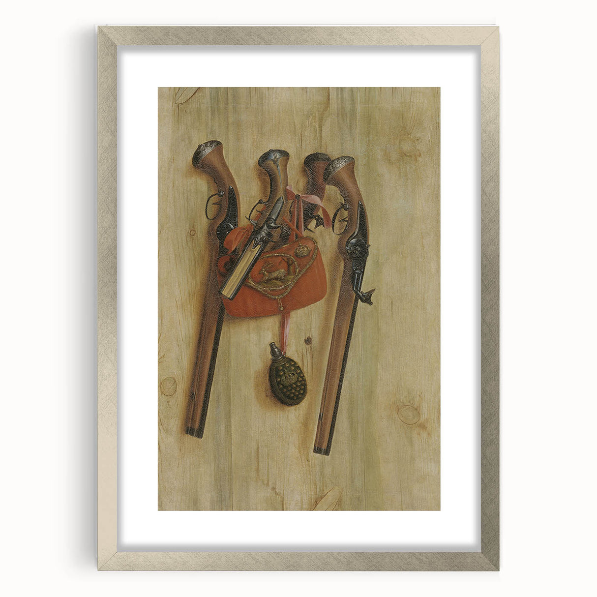 Baroque Hunting Gear: Classic Art Print with Rustic Detail