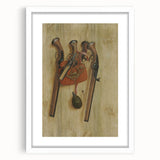 Baroque Hunting Gear: Classic Art Print with Rustic Detail