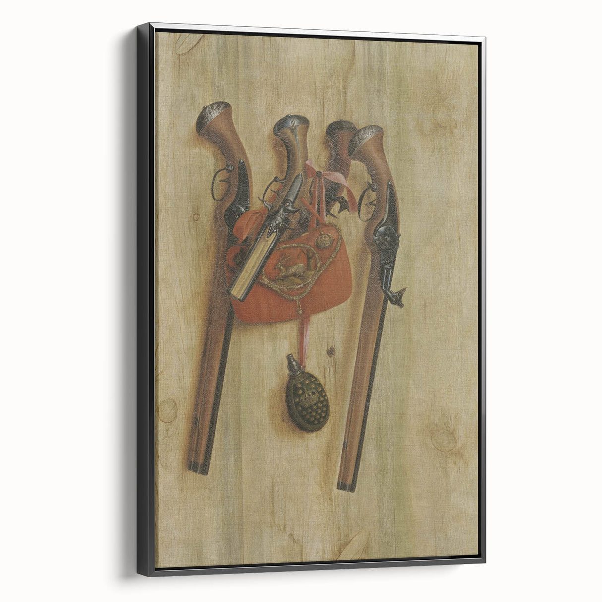 Baroque Hunting Gear: Classic Art Print with Rustic Detail