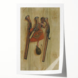 Baroque Hunting Gear: Classic Art Print with Rustic Detail