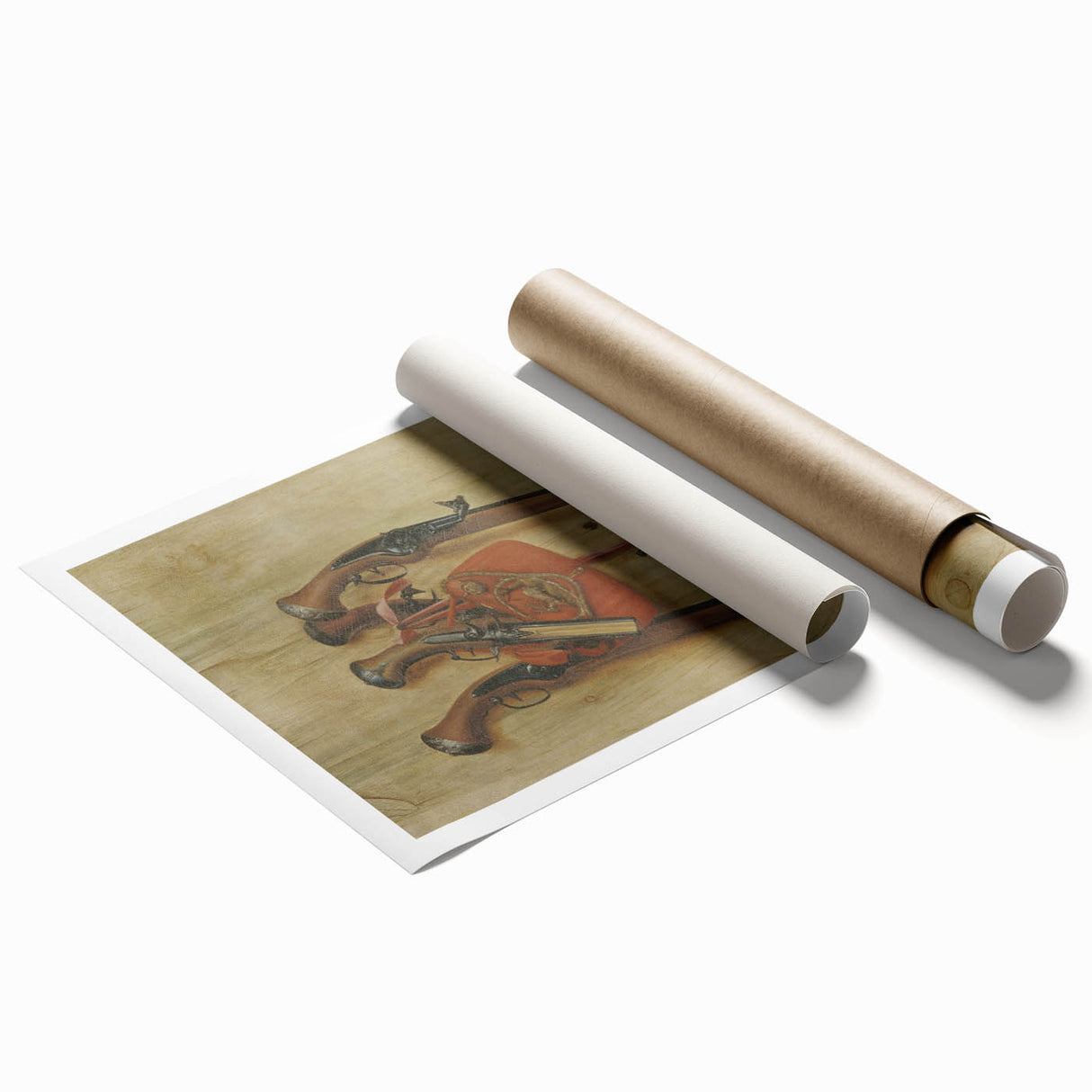 Baroque Hunting Gear: Classic Art Print with Rustic Detail