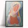 Modern Wall Art - Vibrant Abstract Folk Costume Print for Unique Decor