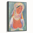 Modern Wall Art - Vibrant Abstract Folk Costume Print for Unique Decor