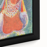 Modern Wall Art - Vibrant Abstract Folk Costume Print for Unique Decor