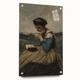 A Woman Reading Realism Art Print - Classical Portrait Canvas Decor