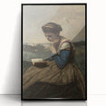 A Woman Reading Realism Art Print - Classical Portrait Canvas Decor