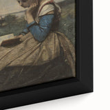 A Woman Reading Realism Art Print - Classical Portrait Canvas Decor