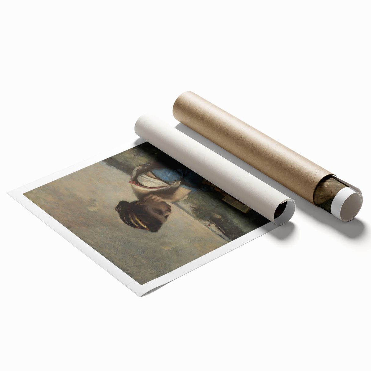 A Woman Reading Realism Art Print - Classical Portrait Canvas Decor