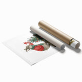 Adorable Christmas Bunny Girls Room Wall Art - Kids Holiday Decor