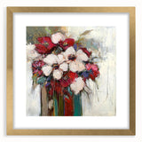 Dining Room Wall Decor - Elegant Floral Canvas Artwork