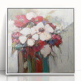 Dining Room Wall Decor - Elegant Floral Canvas Artwork