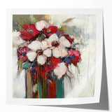 Dining Room Wall Decor - Elegant Floral Canvas Artwork