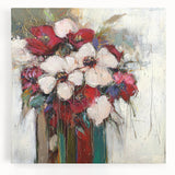 Dining Room Wall Decor - Elegant Floral Canvas Artwork