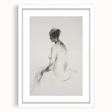 Abstract figurative art frame with a white mat, showcasing an intricate design in vibrant colors. Perfect for modern home decor, adding a touch of elegance to any space.