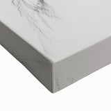 Abstract figurative stretched canvas artwork showcasing vibrant colors and dynamic shapes, perfect for modern home decor or artistic spaces. The close-up reveals intricate brushstrokes and textures, adding depth and interest to the piece.