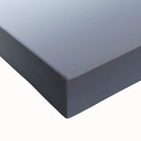 Close-up of an abstract landscape stretched canvas artwork showcasing vibrant colors and textured details, ideal for modern home decor or artistic display.