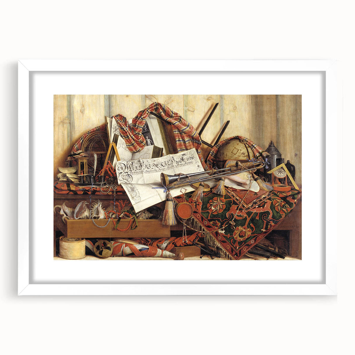 Baroque Still Life: Classic Art Print with Rich Symbolic Details