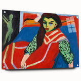 Expressionist Art - Seated Girl (1910) by Ernst Ludwig Kirchner