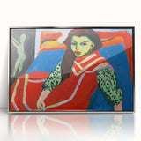 Expressionist Art - Seated Girl (1910) by Ernst Ludwig Kirchner