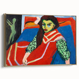 Expressionist Art - Seated Girl (1910) by Ernst Ludwig Kirchner
