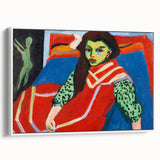 Expressionist Art - Seated Girl (1910) by Ernst Ludwig Kirchner