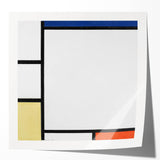 Geometric Composition - Minimalist Modern Wall Art in Primary Colors